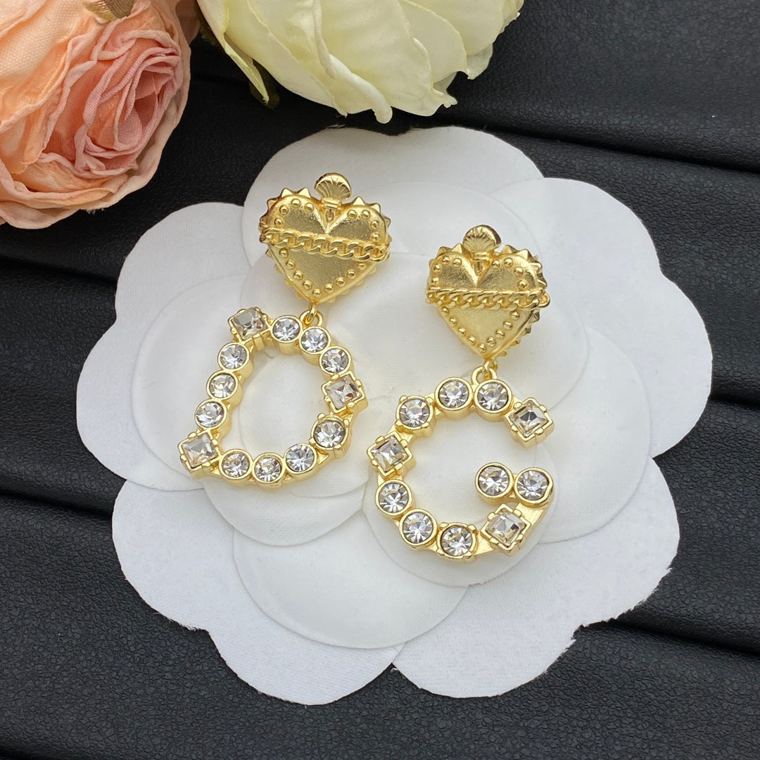 Dog Cute Letter Earrings mysite