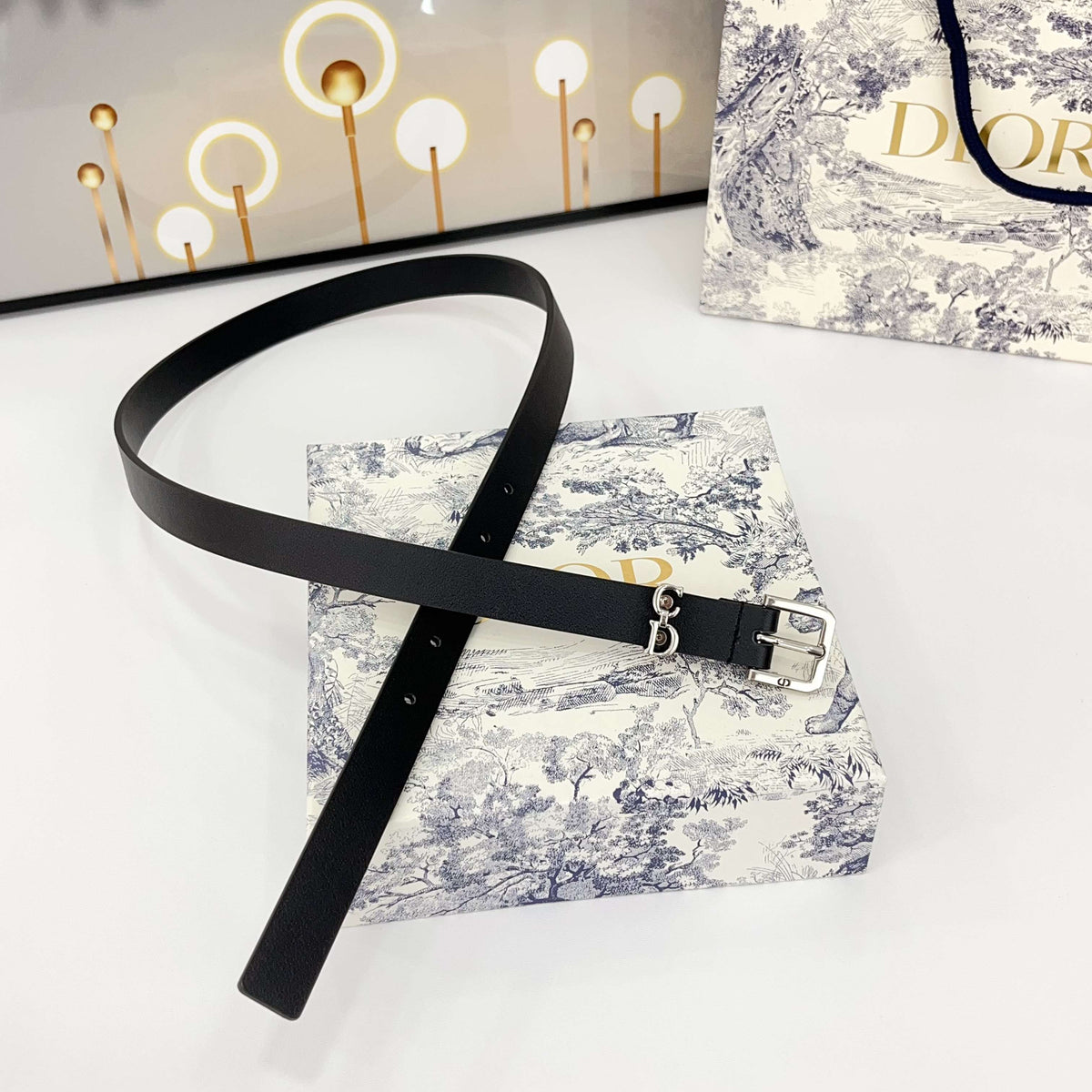 DIOR 25S BELT 20 MM IN BLACK CALFSKIN 570111 mysite