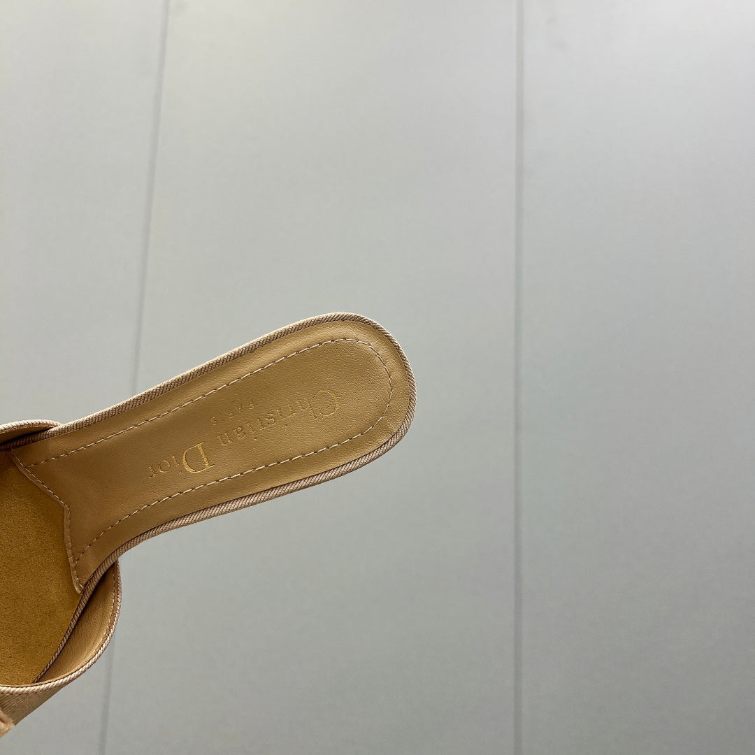 HIGH ADIORABLE MULE IN BISQUE BEIGE FABRIC mysite
