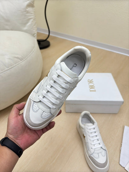 GOLD STAR PLATFORM SNEAKER IN WHITE CALFSKIN AND SUEDE mysite
