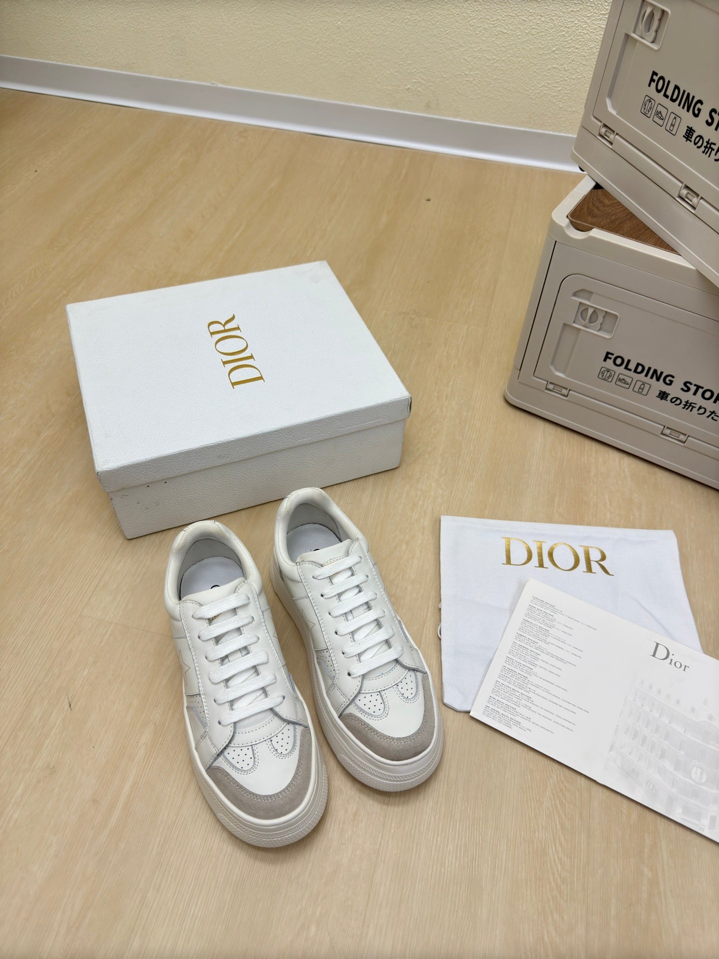 STAR PLATFORM SNEAKER IN WHITE CALFSKIN AND SUEDE mysite