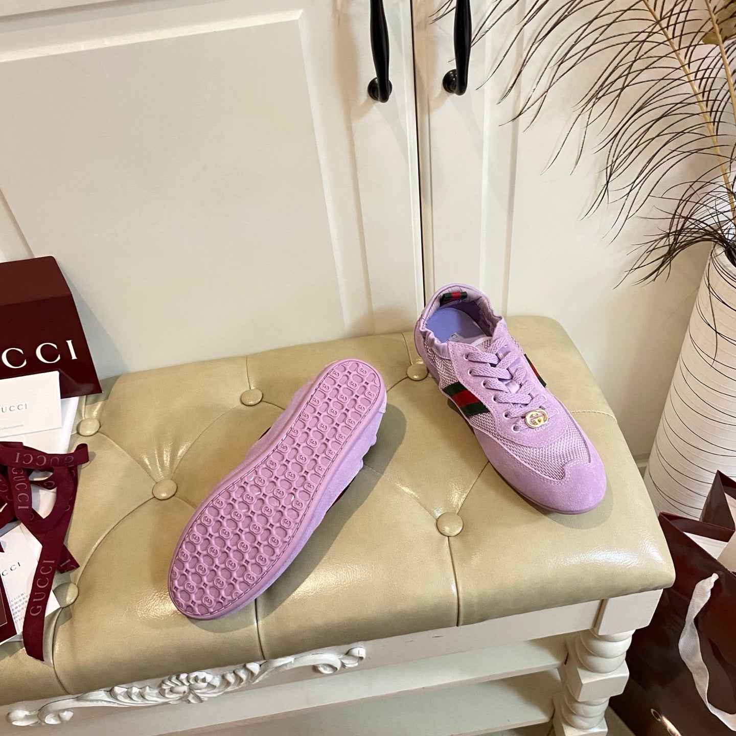 26S SNEAKER IN LIGHT PURPLE SUEDE AND MESH FABRIC mysite
