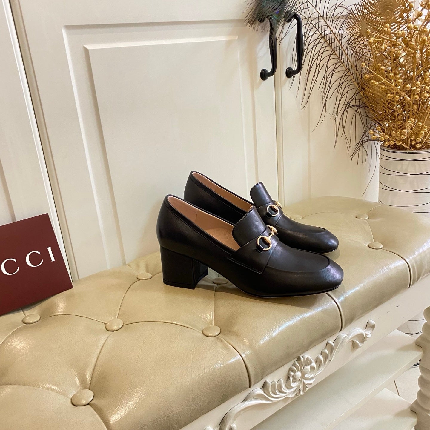 GUCCI 26S HORSEBIT LOAFERS 55 MM IN BLACK SMOOTH CALFSKIN mysite