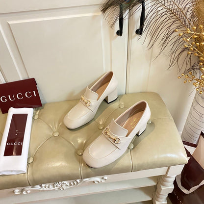 GUCCI 26S HORSEBIT LOAFERS 55 MM IN IVORY SMOOTH CALFSKIN mysite
