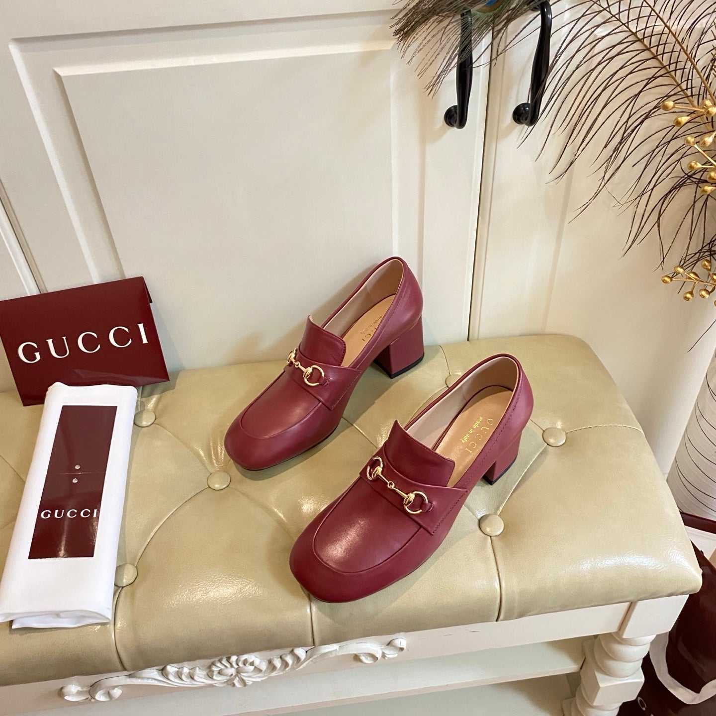 26S HORSEBIT LOAFERS 55 MM IN RED SMOOTH CALFSKIN mysite