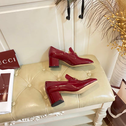 26S HORSEBIT LOAFERS 55 MM IN RED GLOSSY CALFSKIN mysite