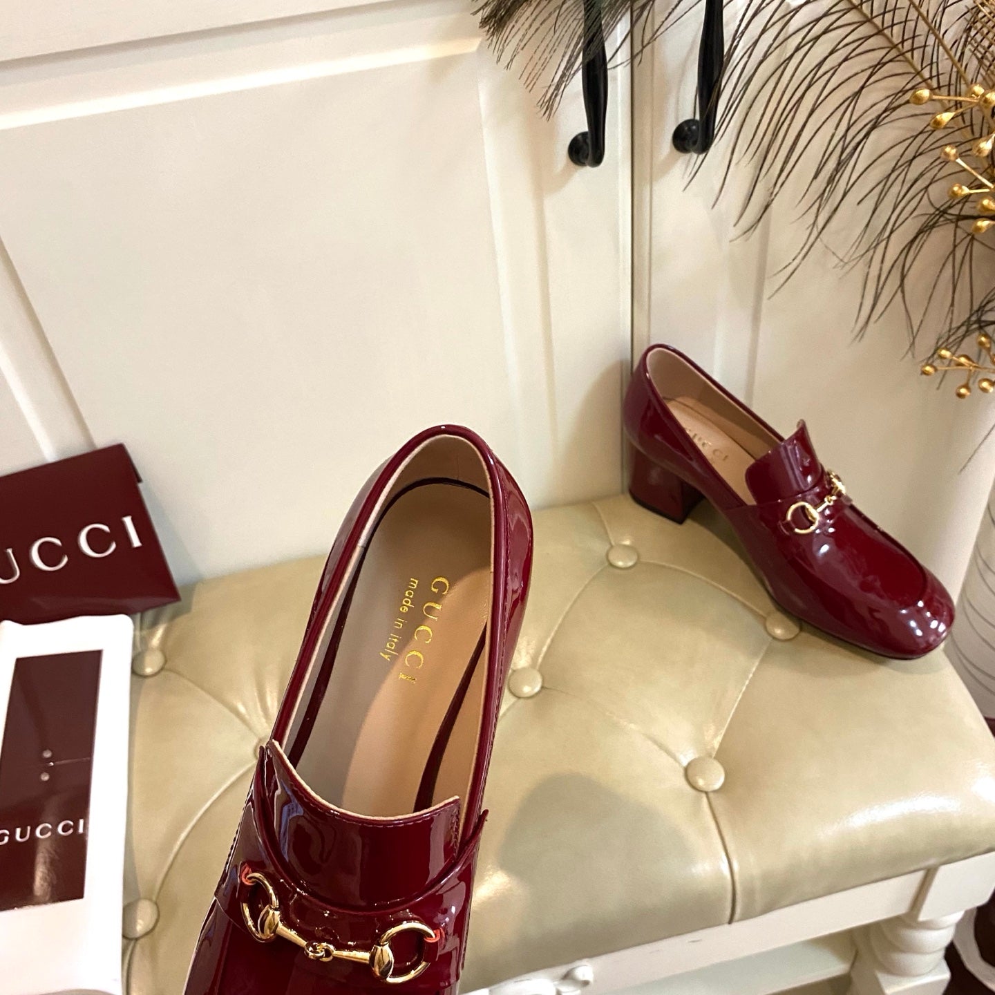 26S HORSEBIT LOAFERS 55 MM IN RED GLOSSY CALFSKIN mysite