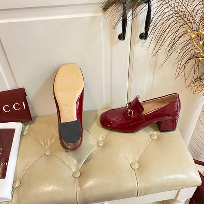 26S HORSEBIT LOAFERS 55 MM IN RED GLOSSY CALFSKIN mysite