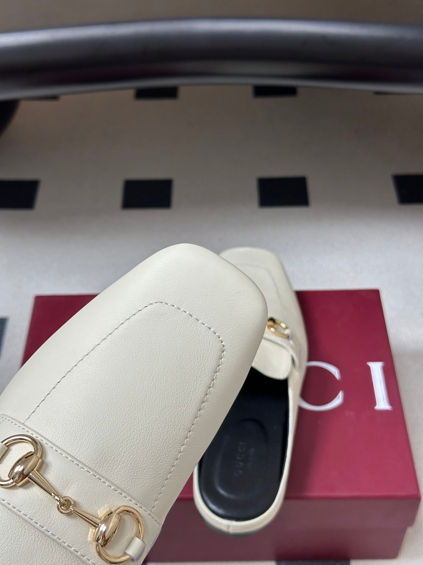 26S HORSEBIT LOAFER MULES IN WHITE CALFSKIN mysite