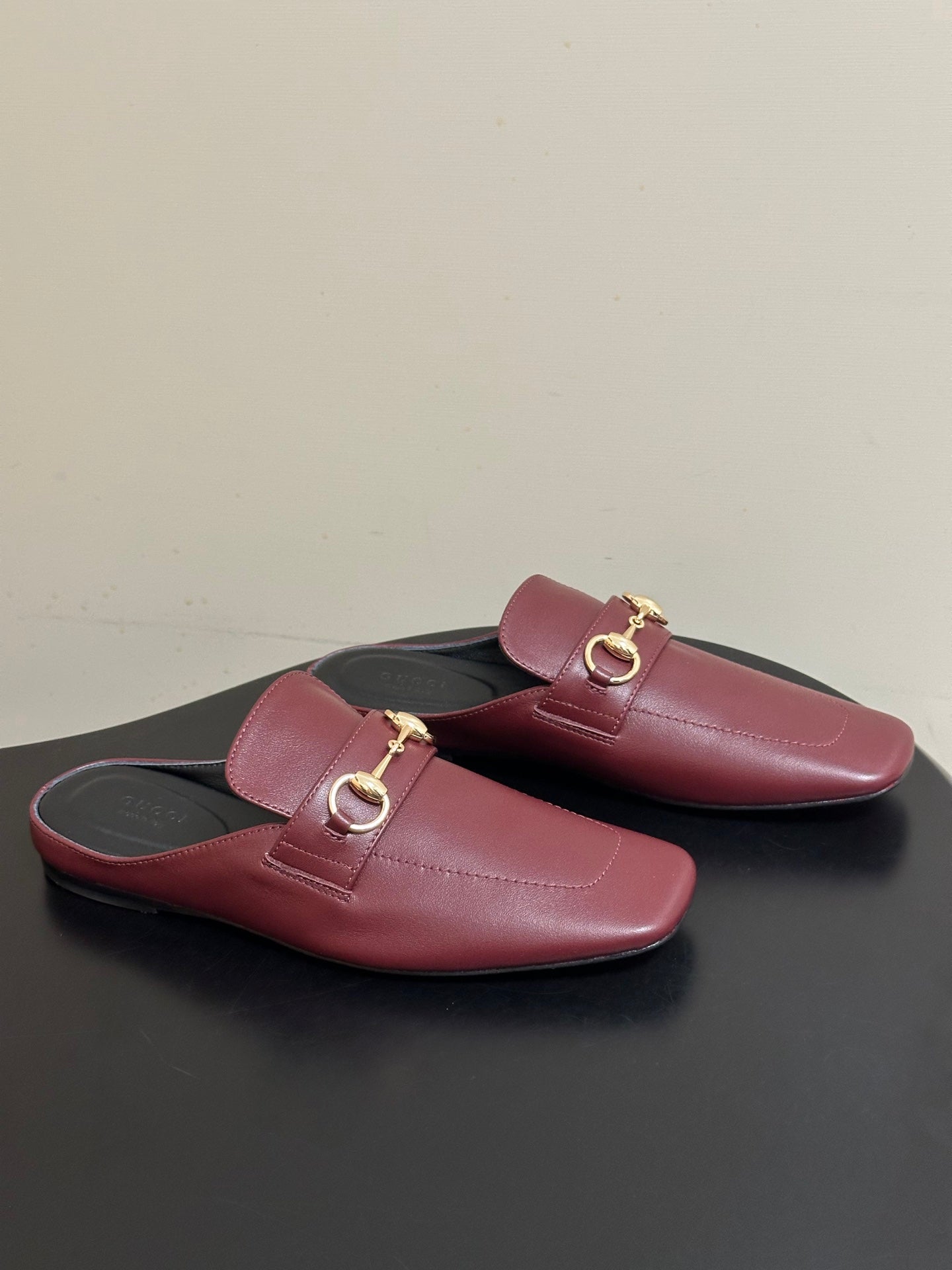 26S HORSEBIT LOAFER MULES IN RED CALFSKIN mysite