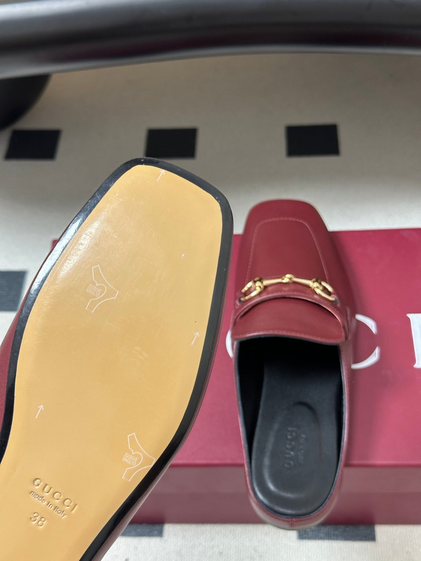 26S HORSEBIT LOAFER MULES IN RED CALFSKIN mysite