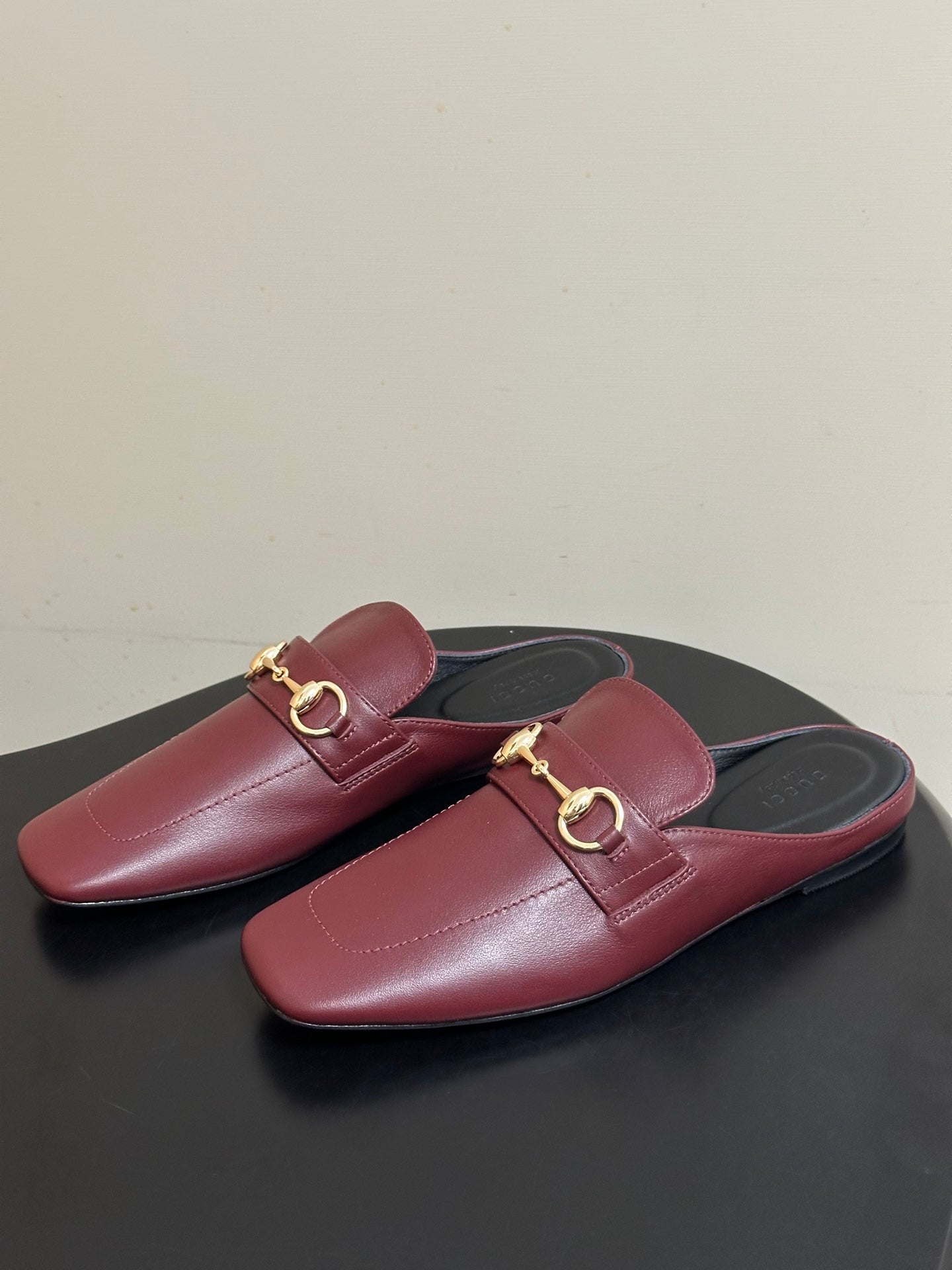 26S HORSEBIT LOAFER MULES IN RED CALFSKIN mysite
