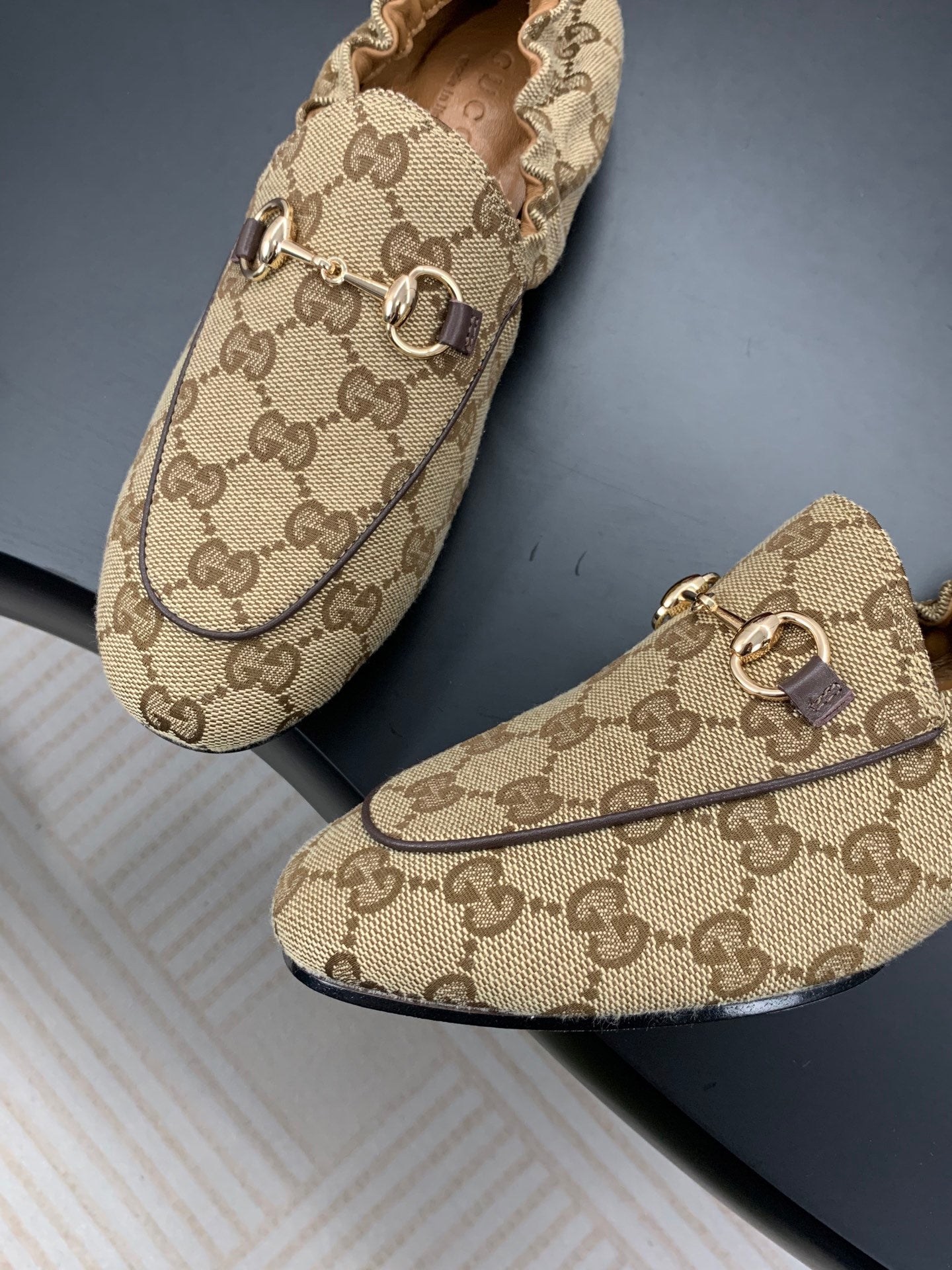 26S LOAFERS IN DARK BEIGE CANVAS mysite