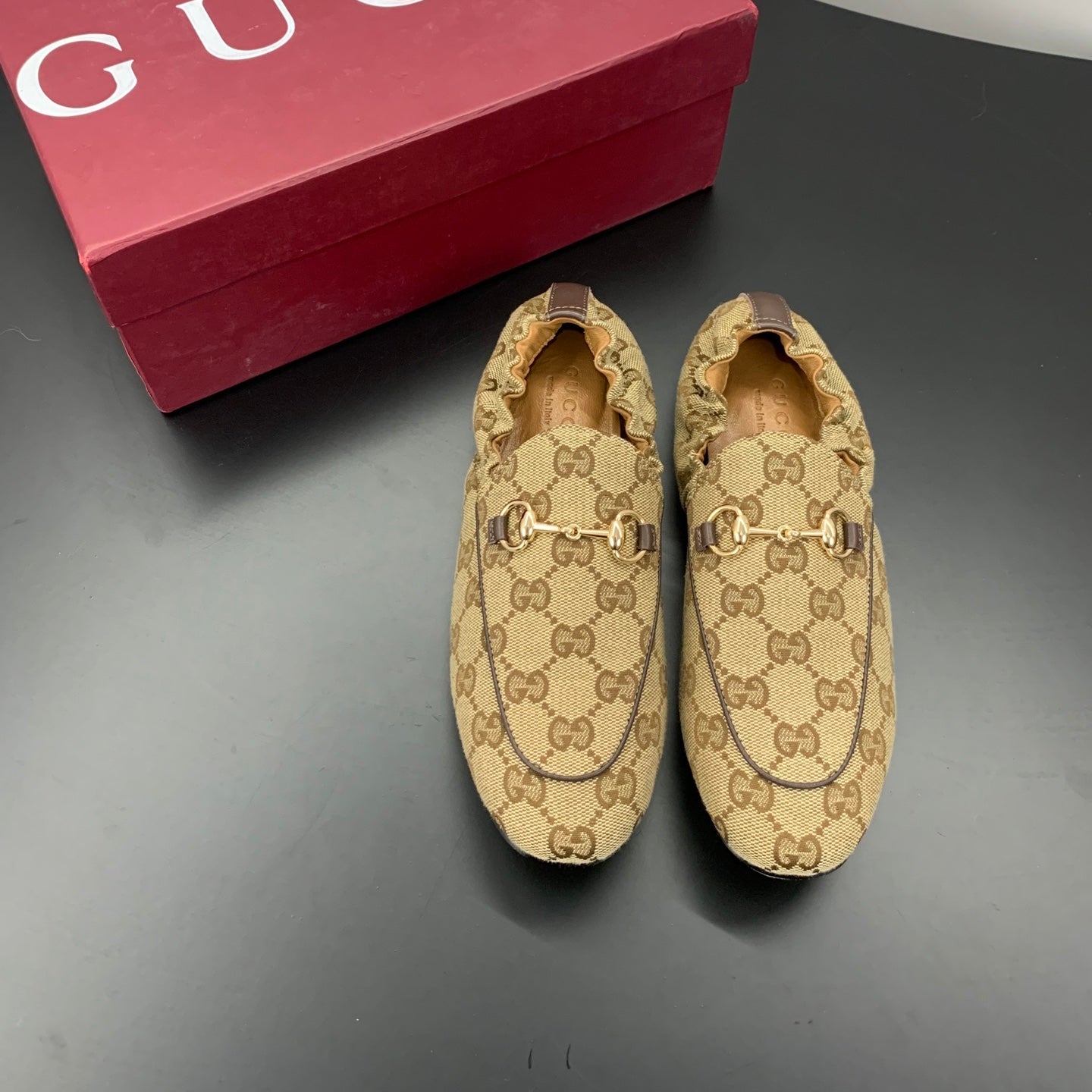 26S LOAFERS IN DARK BEIGE CANVAS mysite