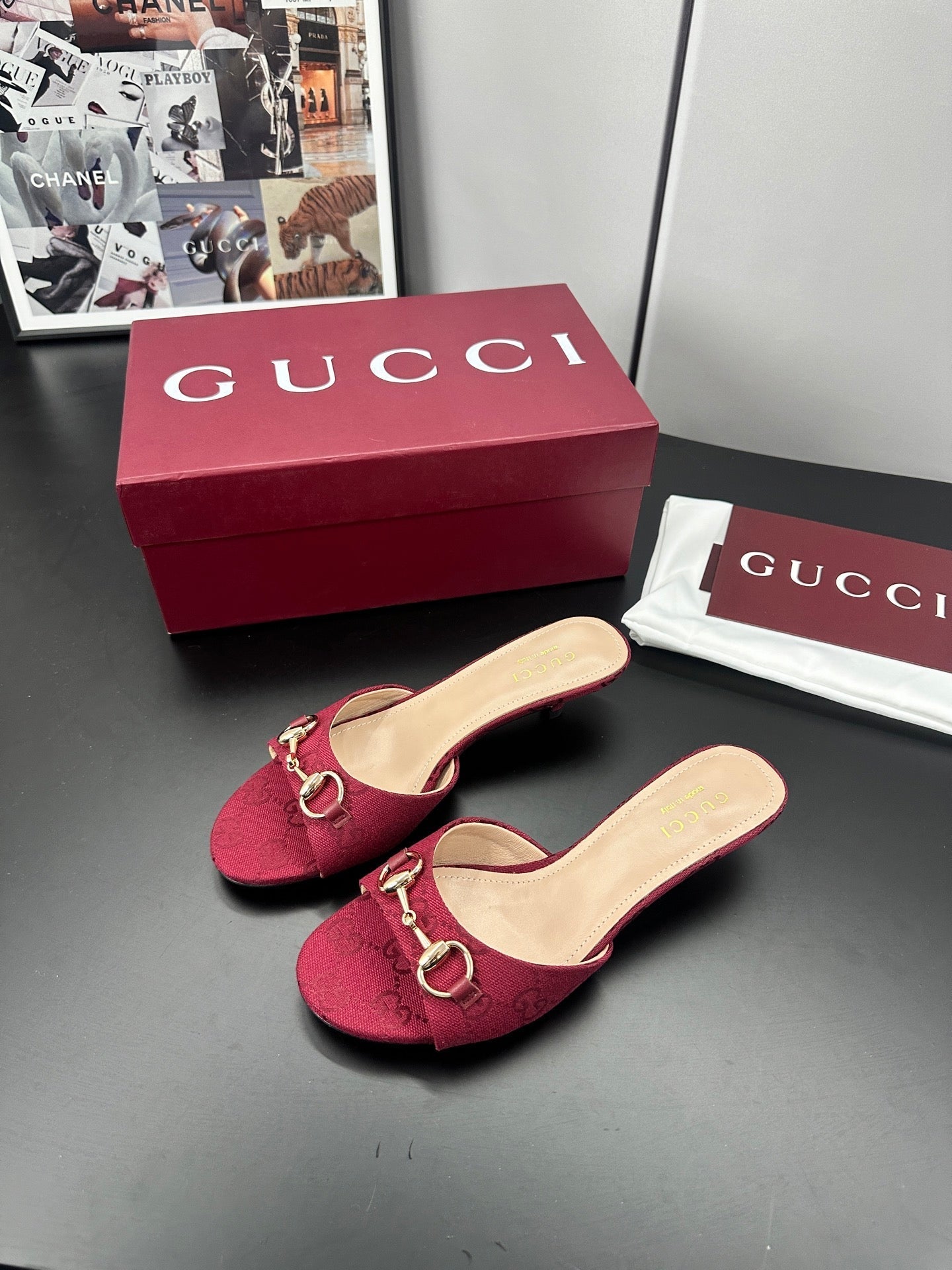 26S HIGH-HEELED SANDALS 50 MM IN RED CANVAS mysite