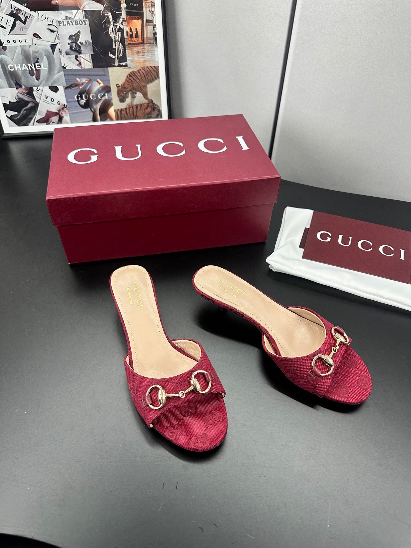 26S HIGH-HEELED SANDALS 50 MM IN RED CANVAS mysite