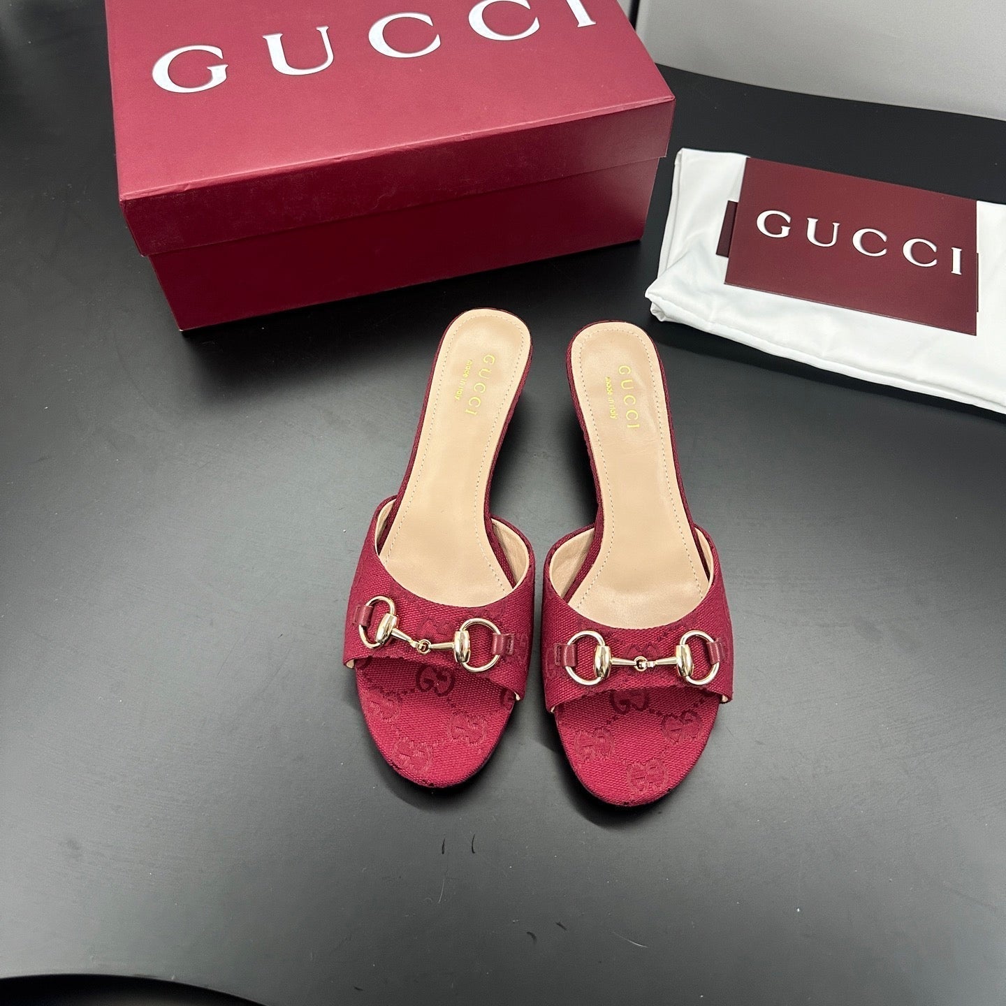 26S HIGH-HEELED SANDALS 50 MM IN RED CANVAS mysite