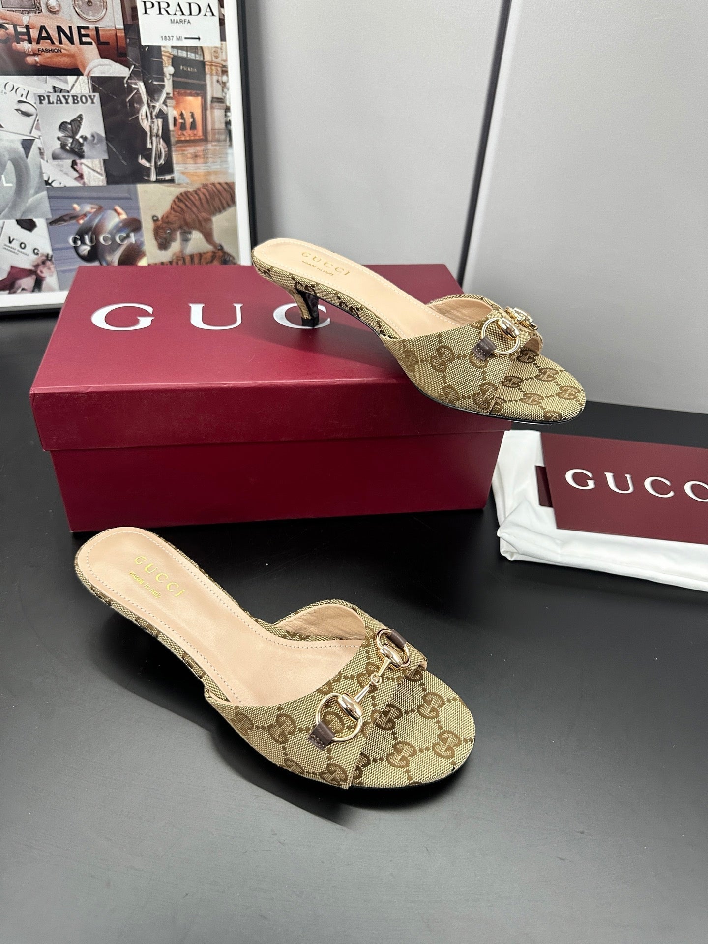 26S HIGH-HEELED SANDALS 50 MM IN DARK BEIGE CANVAS mysite