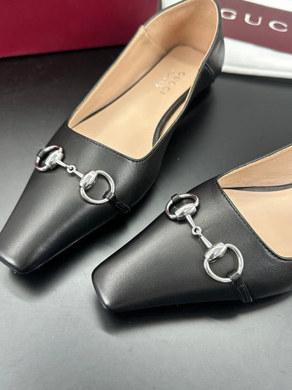 26S VITTORIA BALLERINA SHOES IN BLACK CALFSKIN mysite