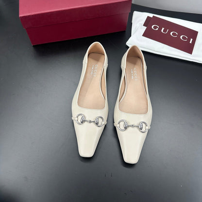 26S VITTORIA BALLERINA SHOES IN CREAM WHITE CALFSKIN mysite