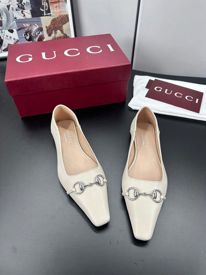 26S VITTORIA BALLERINA SHOES IN CREAM WHITE CALFSKIN mysite