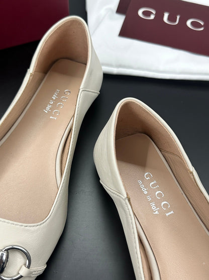 26S VITTORIA BALLERINA SHOES IN CREAM WHITE CALFSKIN mysite
