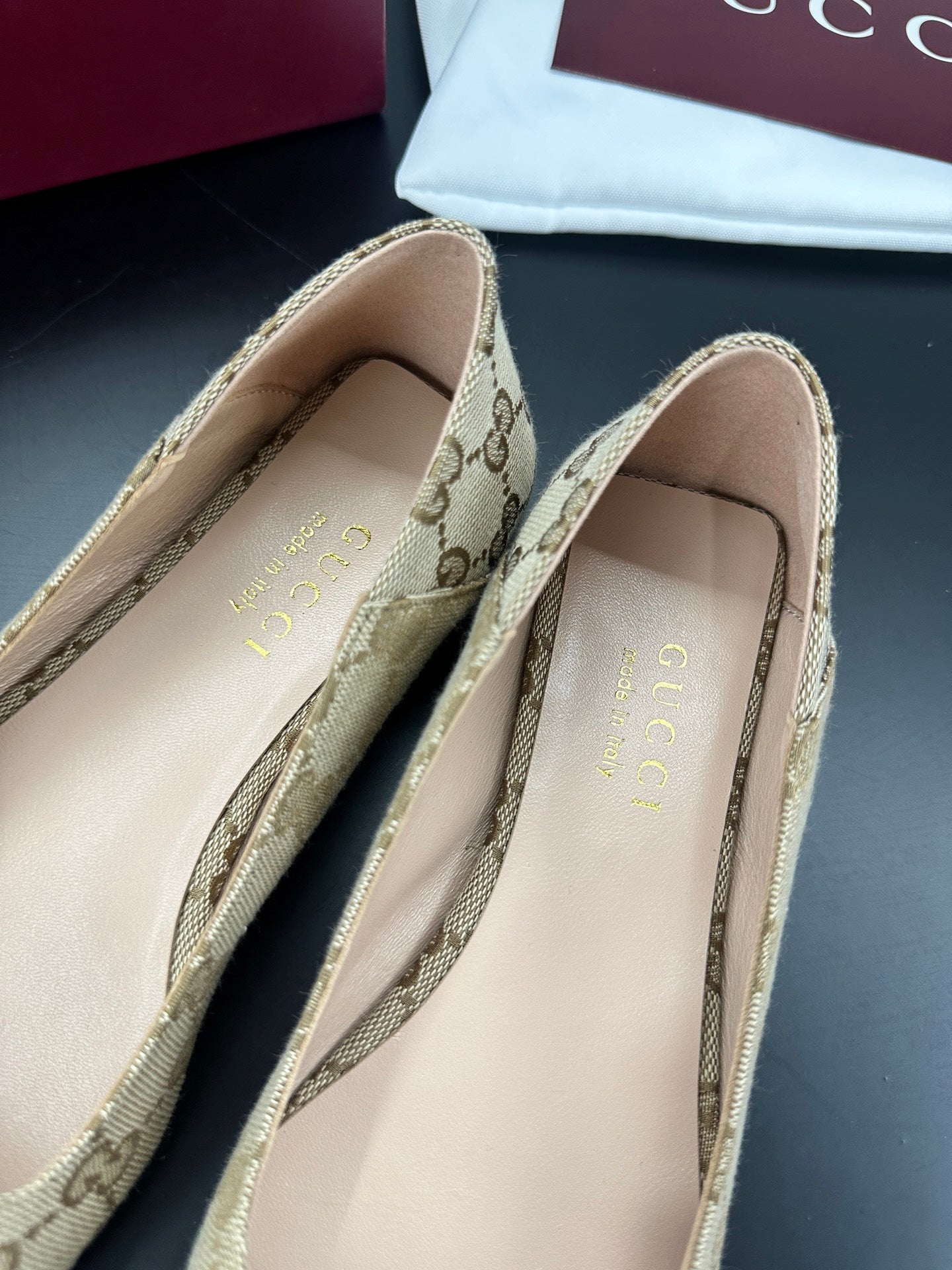 26S VITTORIA BALLERINA SHOES IN DARK BEIGE CANVAS mysite