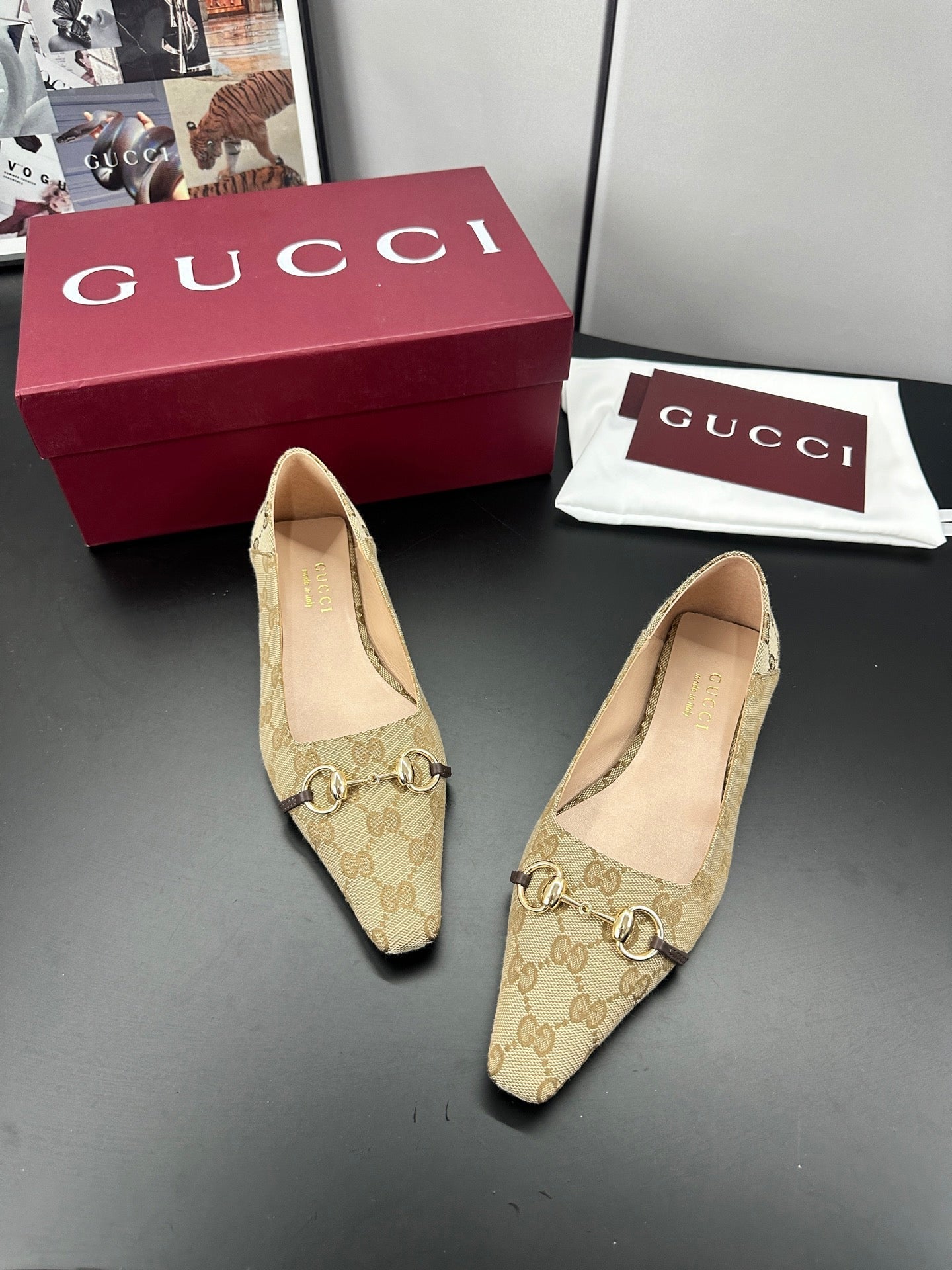 26S VITTORIA BALLERINA SHOES IN DARK BEIGE CANVAS mysite