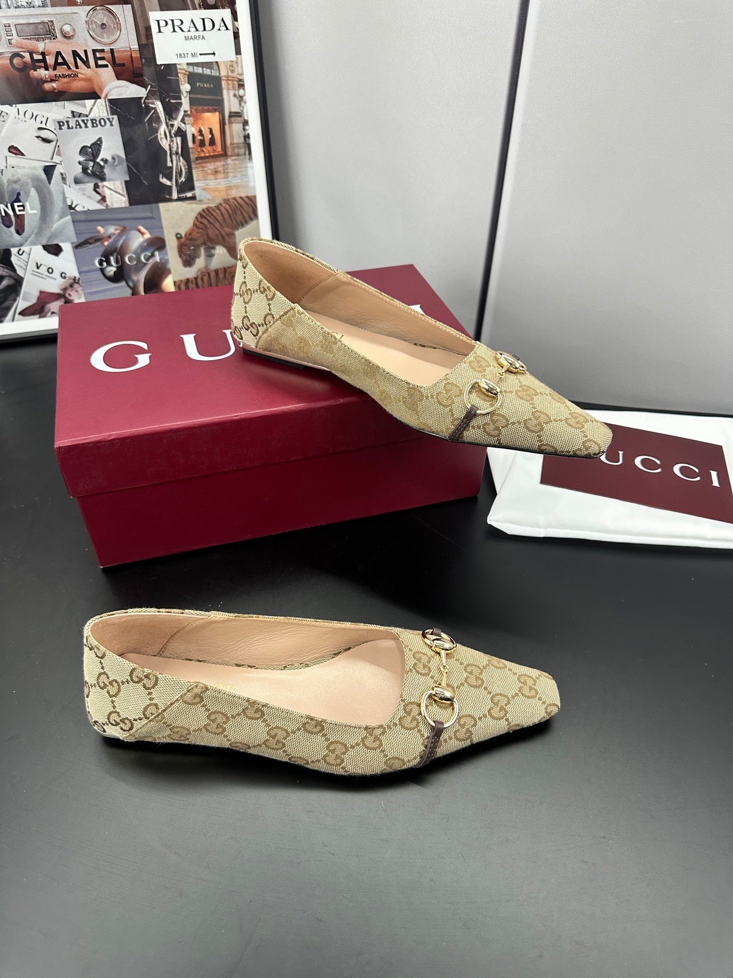 26S VITTORIA BALLERINA SHOES IN DARK BEIGE CANVAS mysite