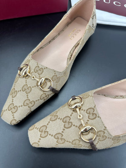 26S VITTORIA BALLERINA SHOES IN DARK BEIGE CANVAS mysite