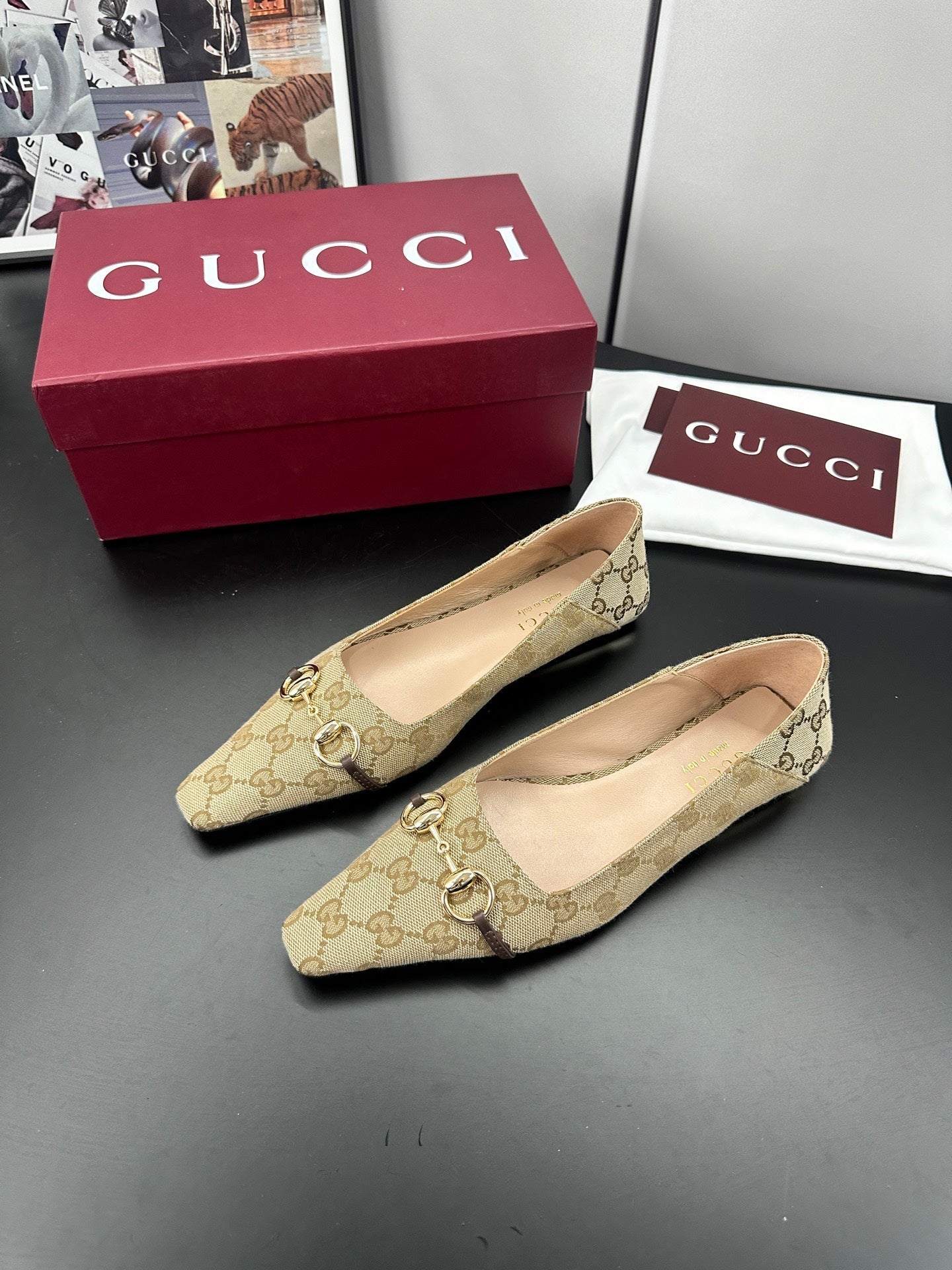 26S VITTORIA BALLERINA SHOES IN DARK BEIGE CANVAS mysite