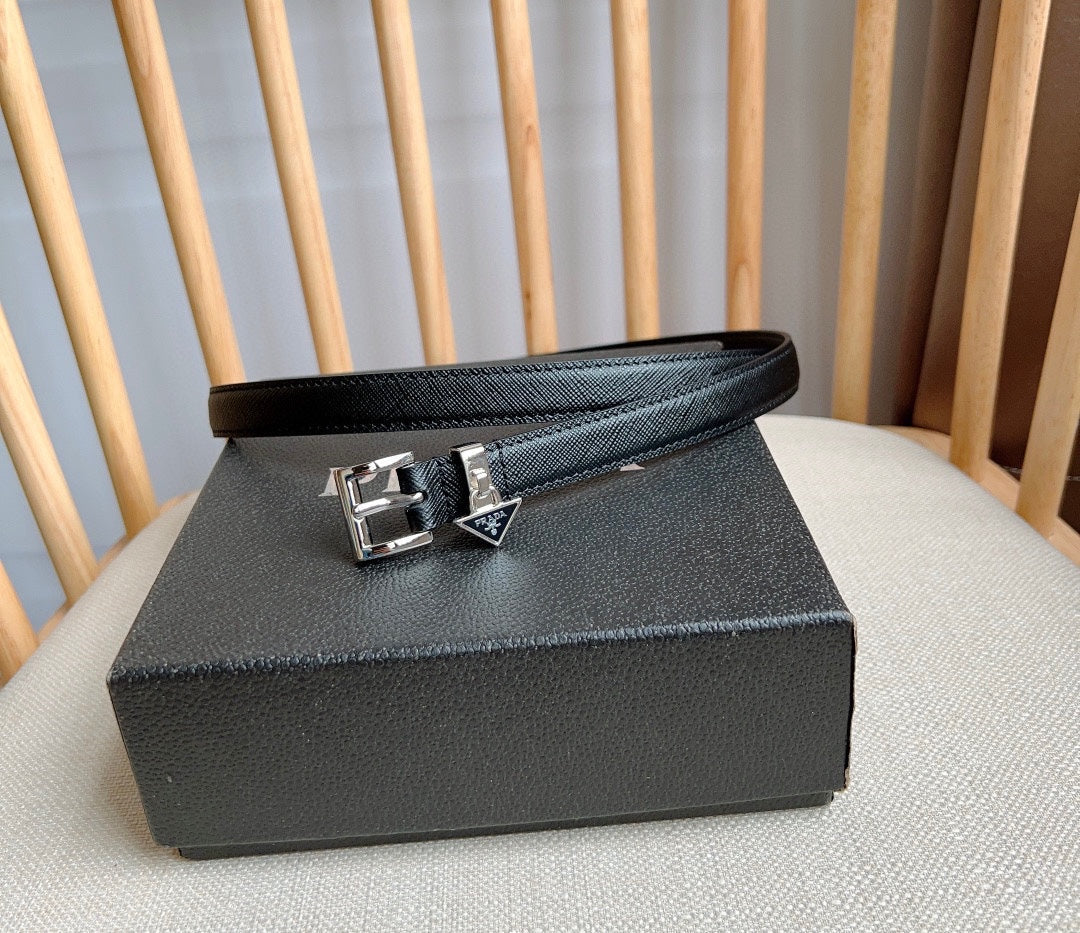 PRADA 25S BELT 15 MM IN BLACK CALFSKIN 571355 mysite