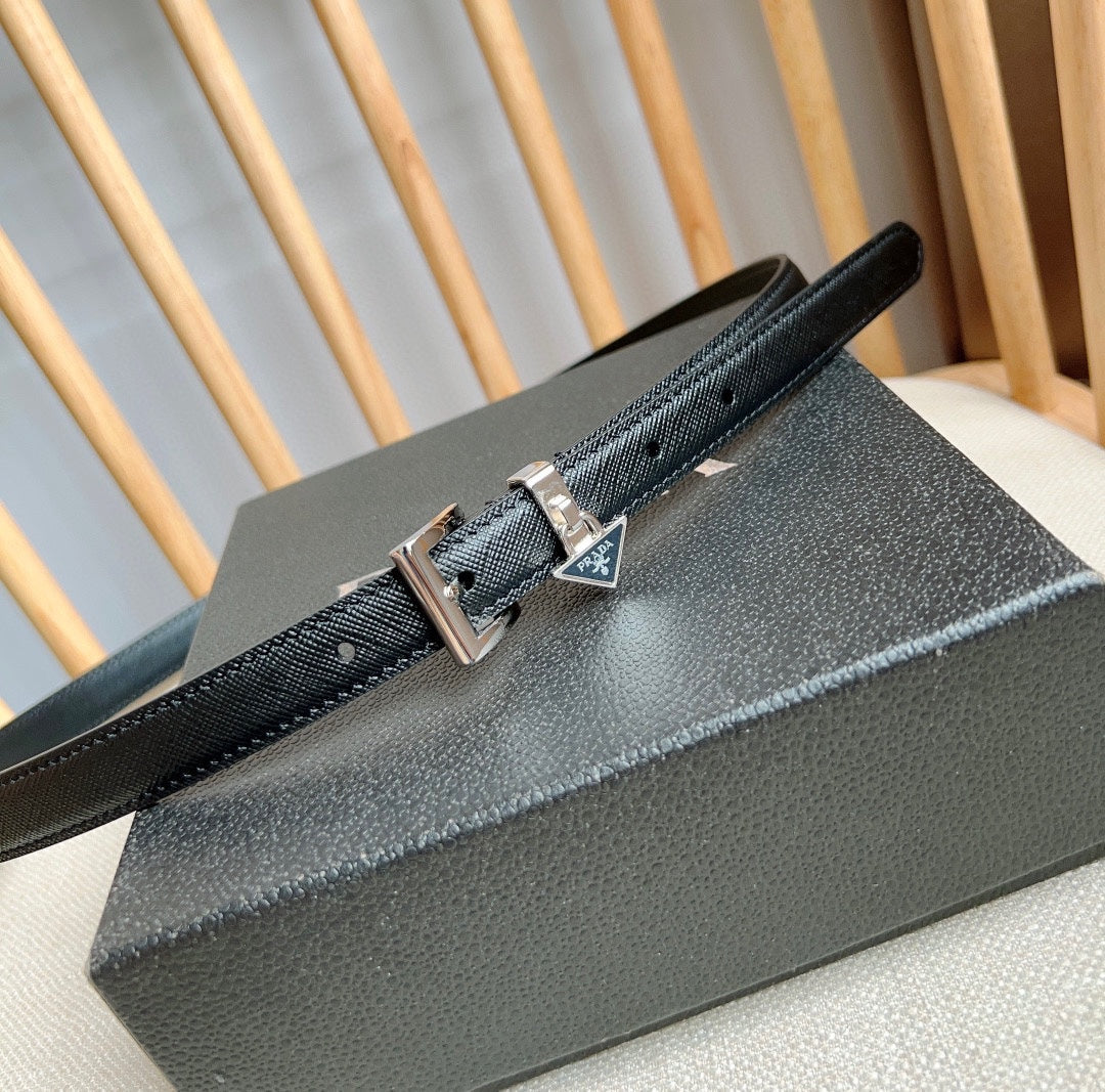 PRADA 25S BELT 15 MM IN BLACK CALFSKIN 571355 mysite