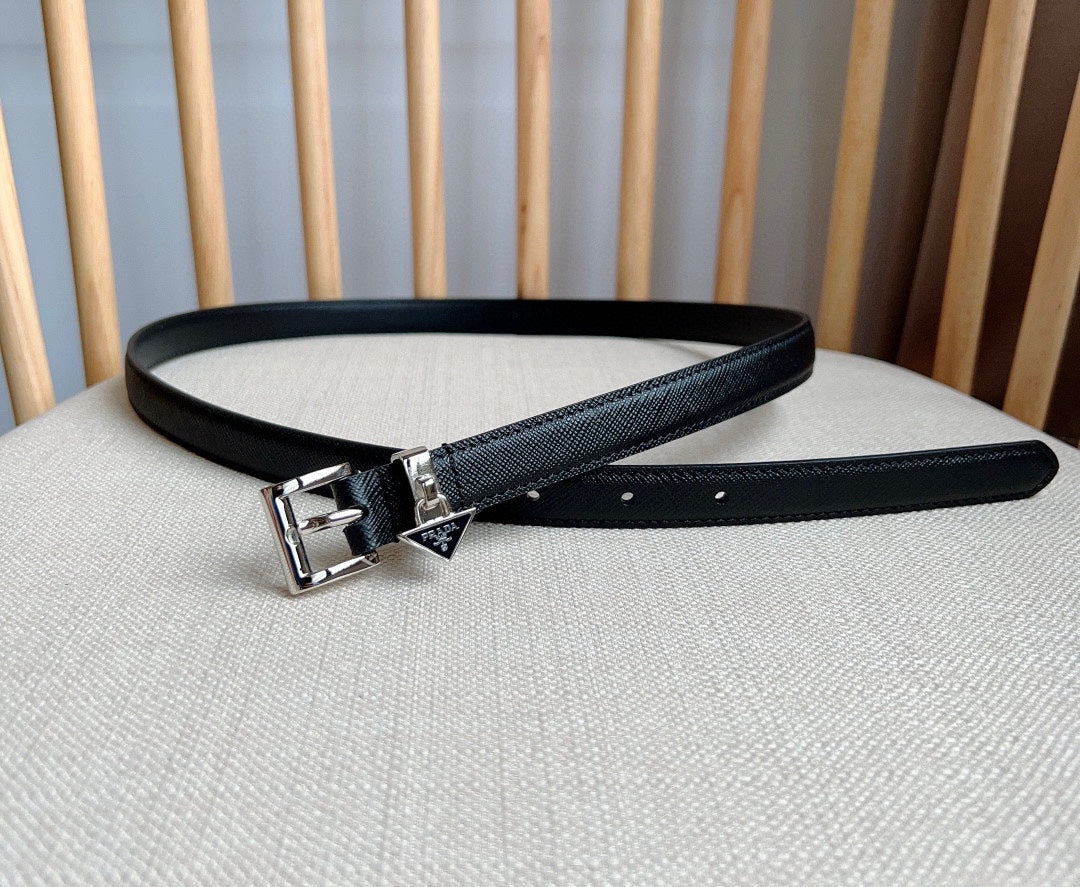 PRADA 25S BELT 15 MM IN BLACK CALFSKIN 571355 mysite