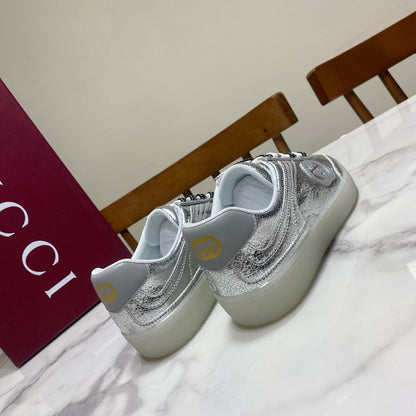 26S SNEAKER IN SILVER CALFSKIN mysite