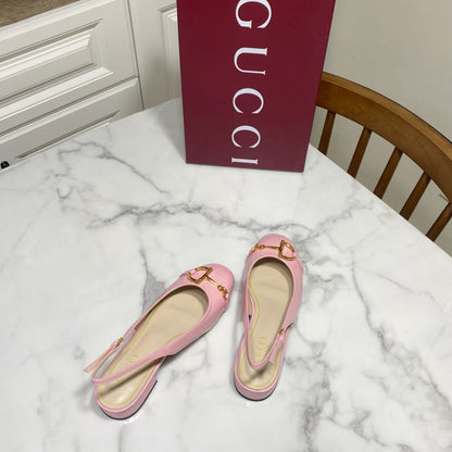 GUCCI 26S SLINGBACK FLATS IN PINK CALFSKIN mysite