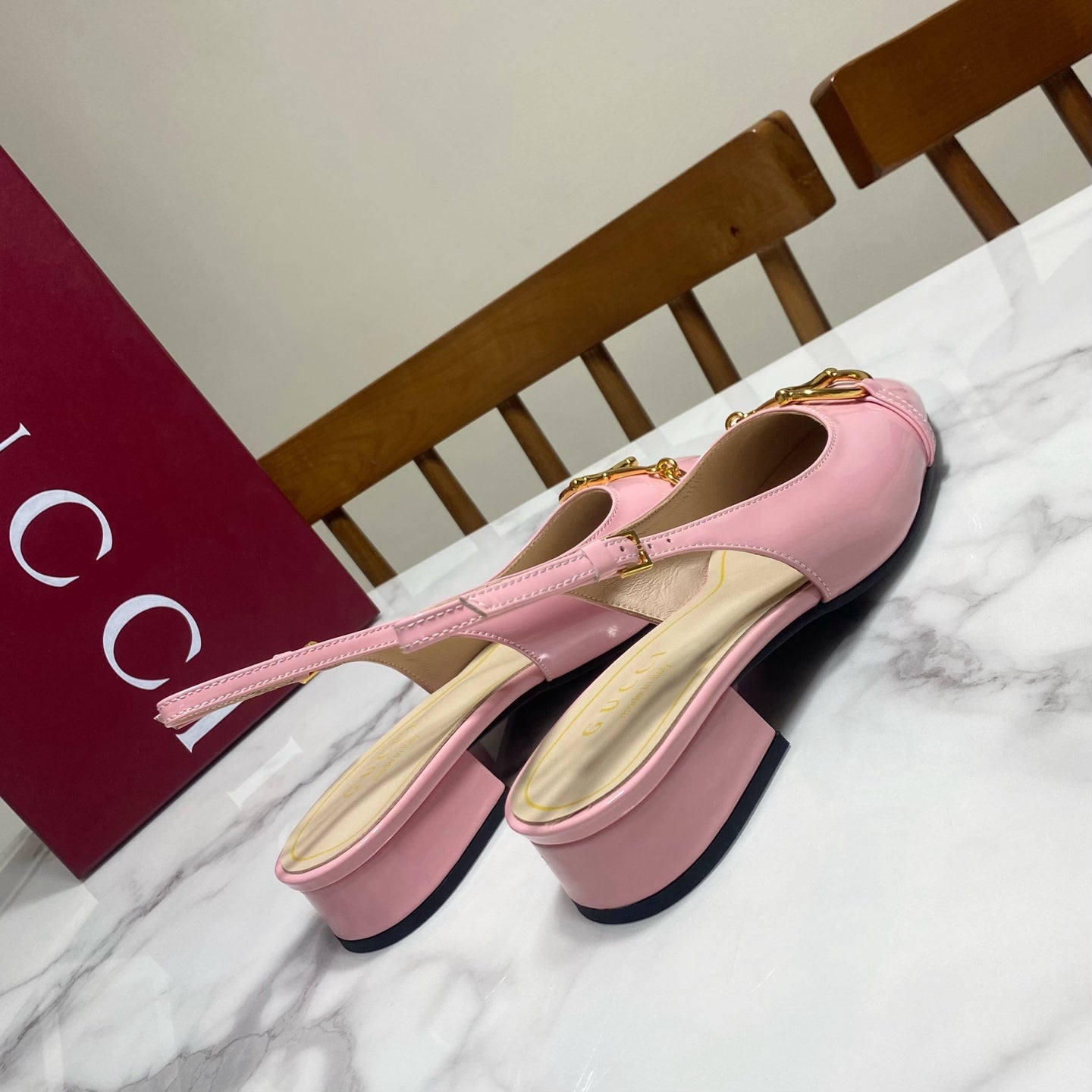 GUCCI 26S SLINGBACK FLATS IN PINK CALFSKIN mysite