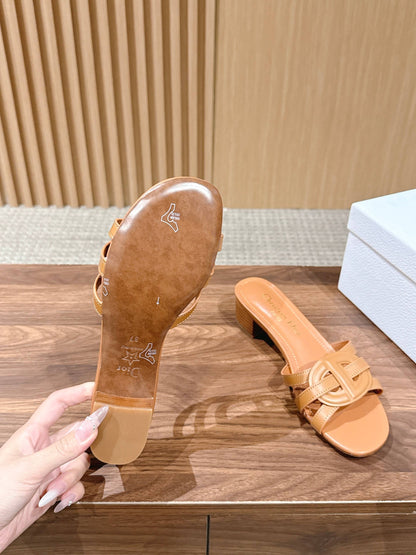 DIOR 26S HEEL SANDALS IN CARAMEL BROWN CALFSKIN STRAPPY mysite