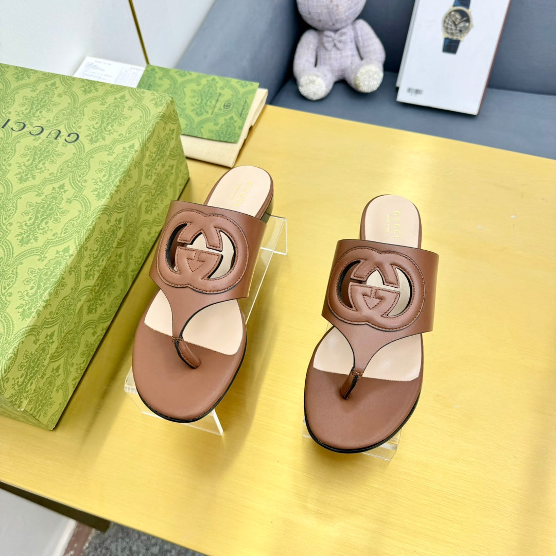 BLONDIE THONG SANDAL IN BRONZE BROWN LAMBSKIN mysite