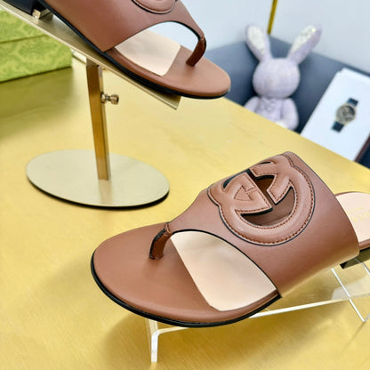 BLONDIE THONG SANDAL IN BRONZE BROWN LAMBSKIN mysite