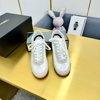 CC SNEAKER IN WHITE CALFSKIN AND SUEDE mysite