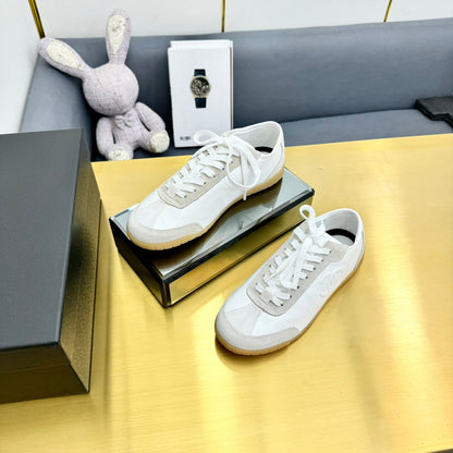 CC SNEAKER IN WHITE CALFSKIN AND SUEDE mysite