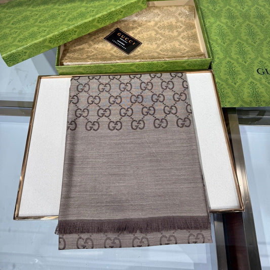 GUCCI 25S SCARF 200 IN CASHMERE SILK 706563 mysite