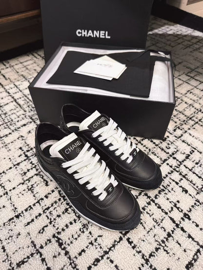 TRAINERS SNEAKER IN BLACK CALFSKIN AND SUEDE mysite