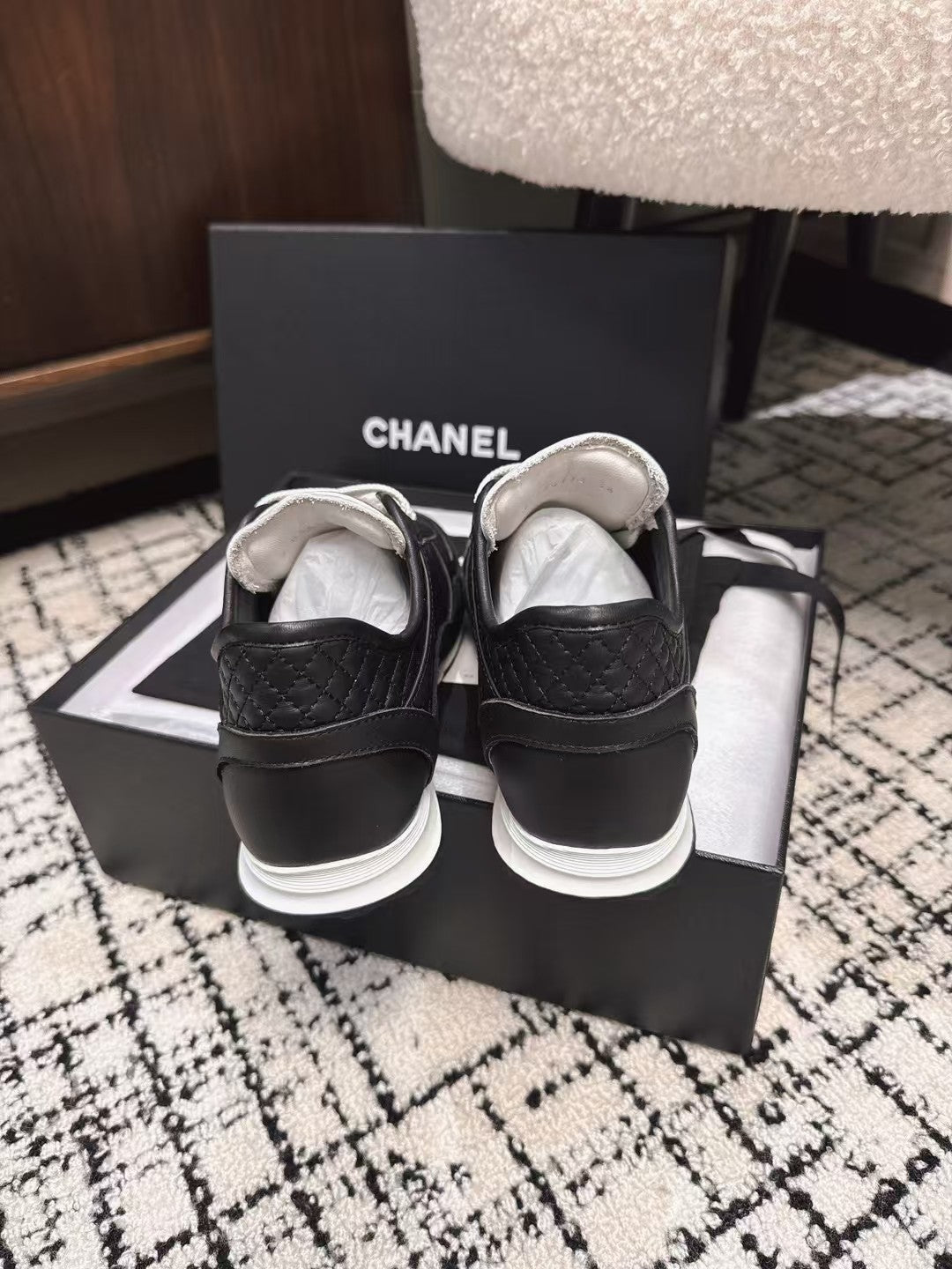 TRAINERS SNEAKER IN BLACK CALFSKIN AND SUEDE mysite