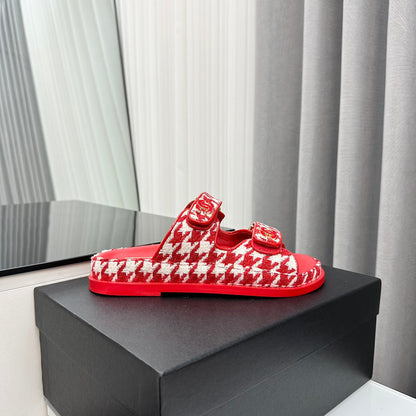 dad sandals red white mules mysite