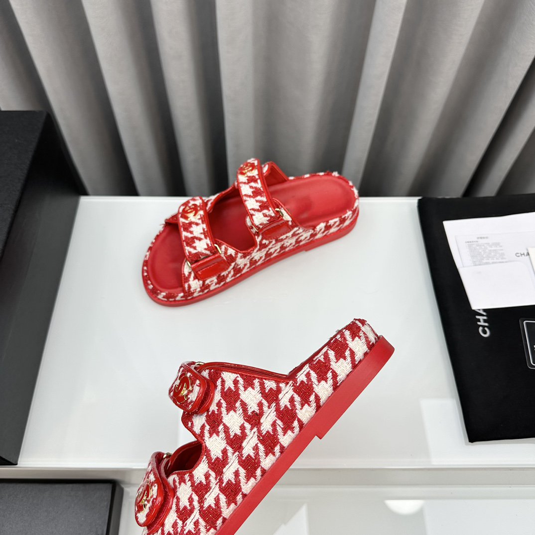 dad sandals red white mules mysite