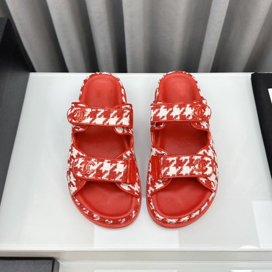 dad sandals red white mules mysite