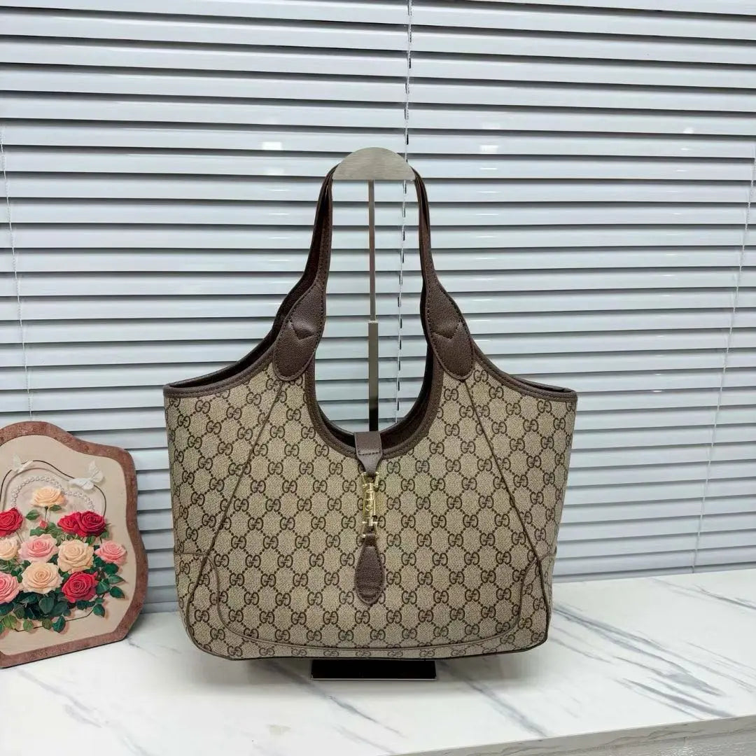 Luxury Vintage Large Capacity Tote Bag, Commuter Shoulder Bag-18 mysite