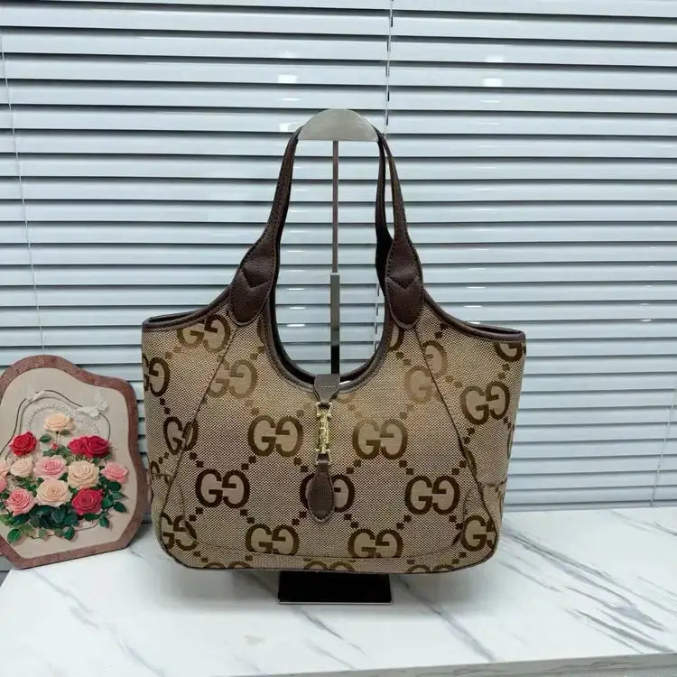Luxury Vintage Large Capacity Tote Bag, Commuter Shoulder Bag-18 mysite